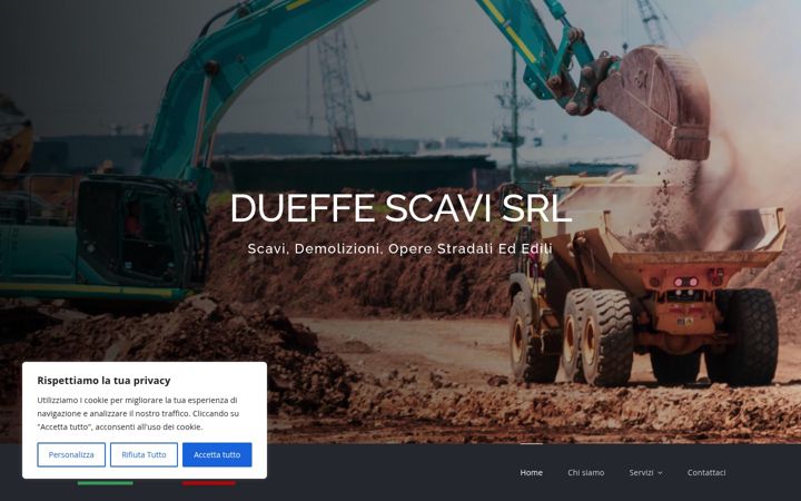 Екранна снимка на dueffescavisrl.it