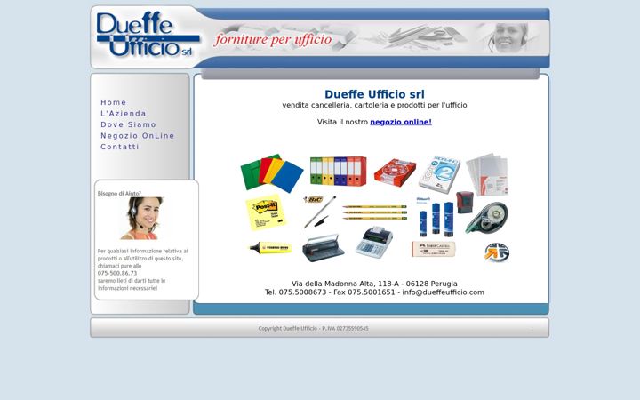 Ekraanipilt saidist dueffeufficio.com