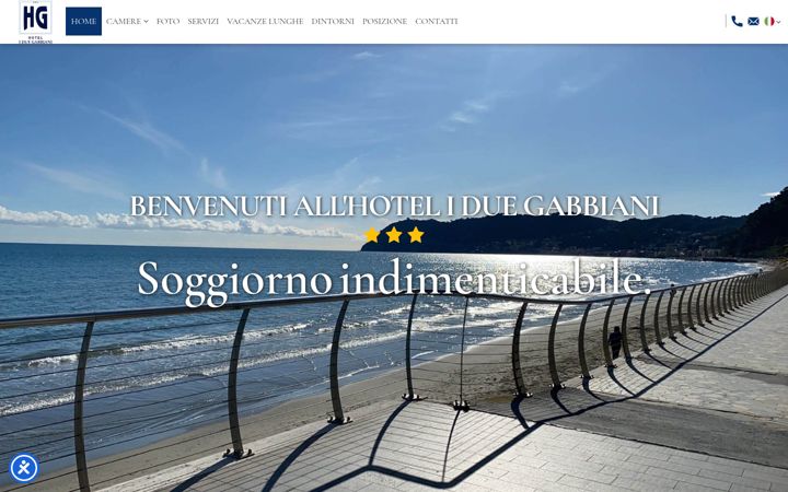 Screenshot of duegabbianihp.com