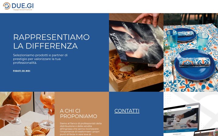 Screenshot of duegirappresentanze.com