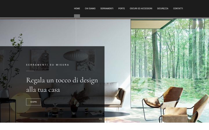 Screenshot of duegiserramenti.com