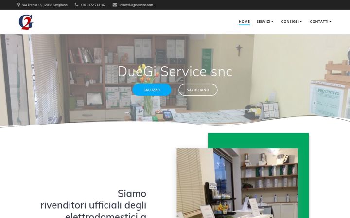 Screenshot of duegiservice.com