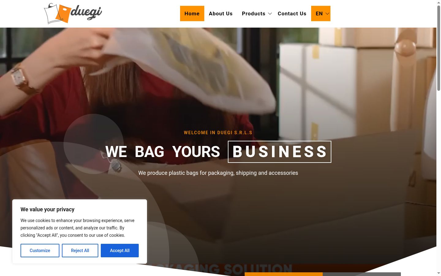 Screenshot του banner συγκατάθεσης που εμφανίστηκε πριν από οποιαδήποτε αλληλεπίδραση