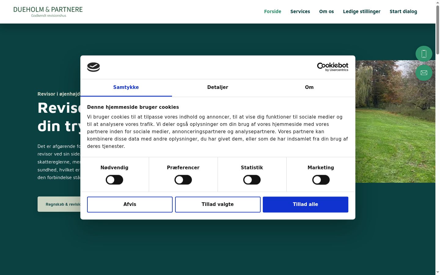Capture d'écran de la bannière de consentement affichée avant toute interaction