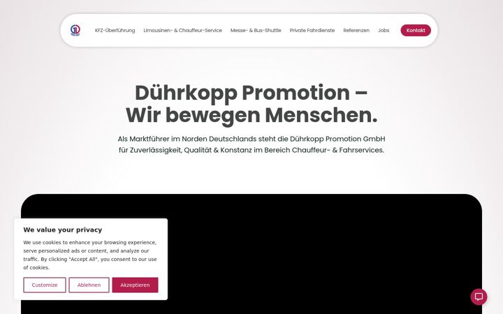 Screenshot of duehrkopp-promotion.de