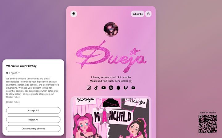 Screenshot of dueja.de