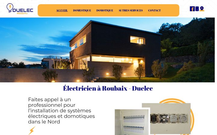 Screenshot of duelecreseau.fr