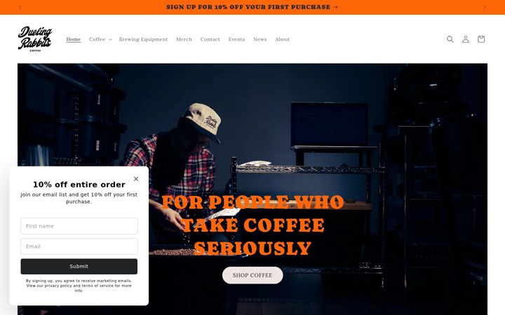 Screenshot of duelingrabbits.com