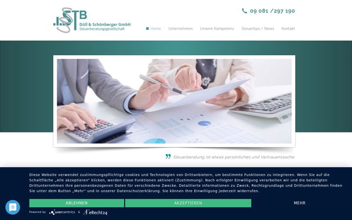 Screenshot of duell-schoenberger-gmbh.de