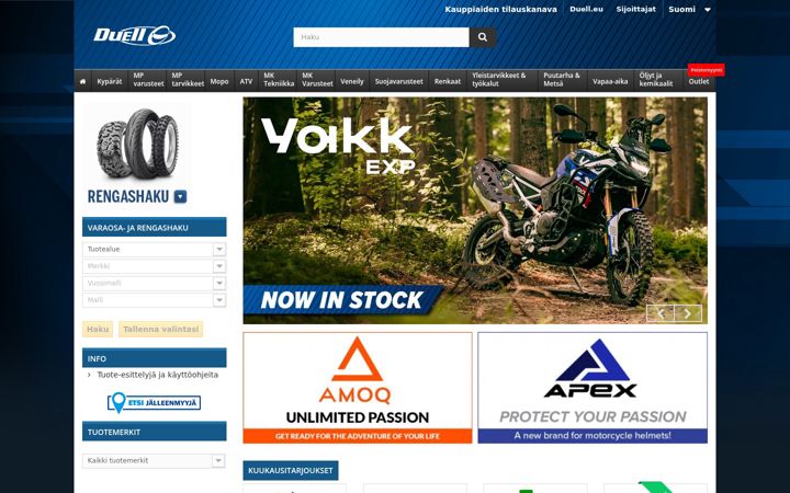 Screenshot di duell.fi