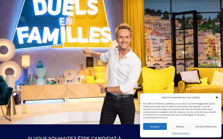 Screenshot of duelsenfamilles.com