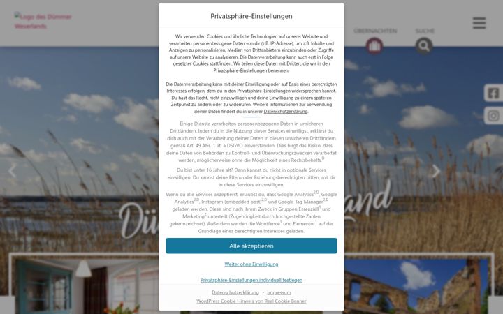 Ekrano kopija duemmer.de