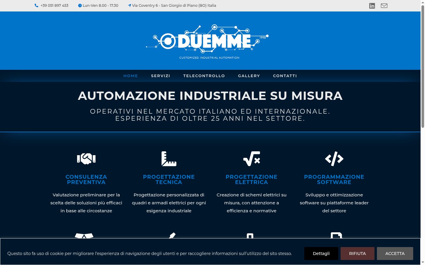 Captura de pantalla del banner de consentimiento mostrado antes de cualquier interacción