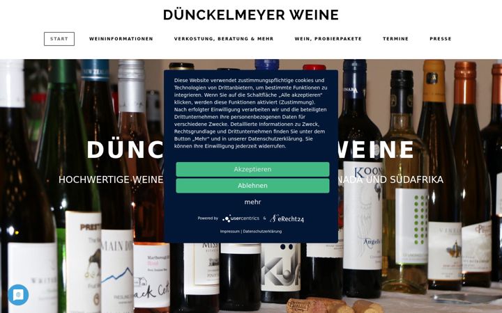 Ekrano kopija duenckelmeyer.de