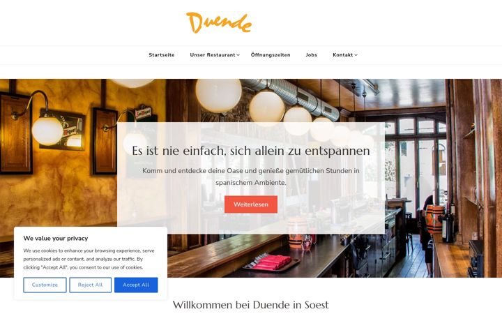 Ekrano kopija duende-soest.de
