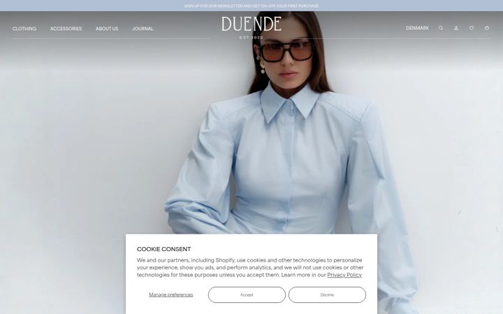 Screenshot of duendestore.com