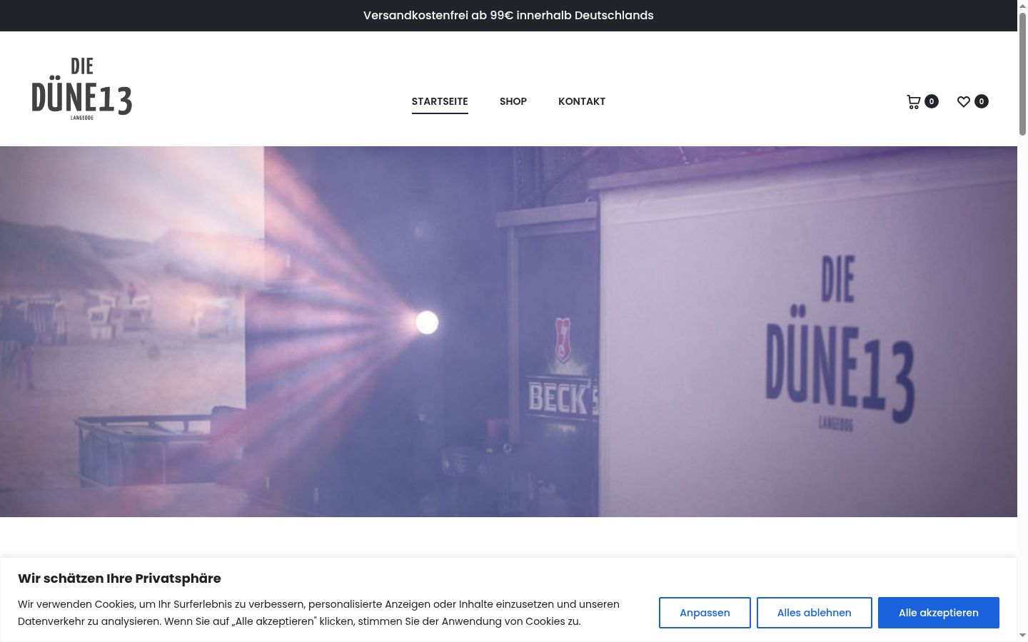 Screenshot tal-banner tal-kunsens muri qabel kwalunkwe interazzjoni