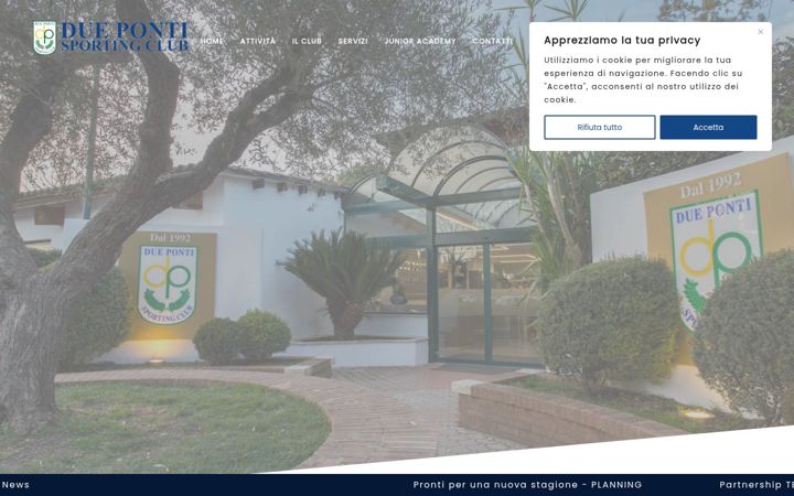 Captura de pantalla de duepontisportingclub.it