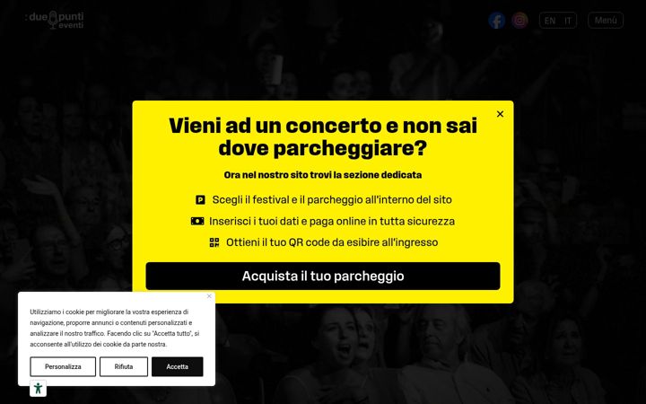 Screenshot of duepuntieventi.com