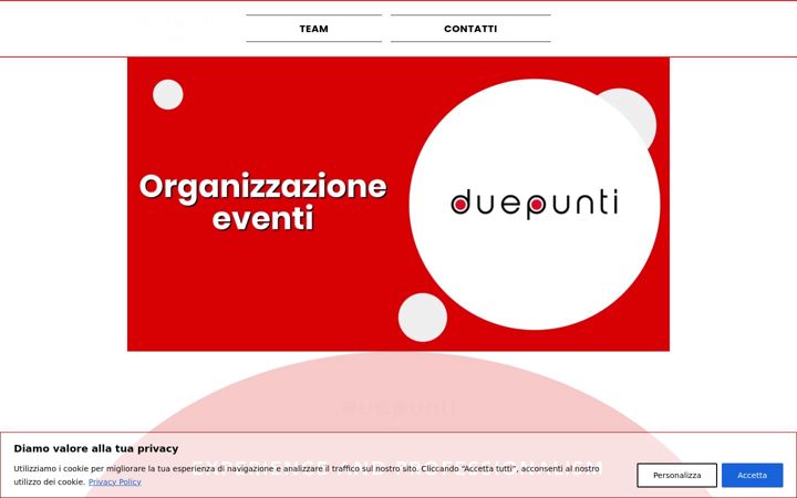 Captura de pantalla de duepuntisrl.it