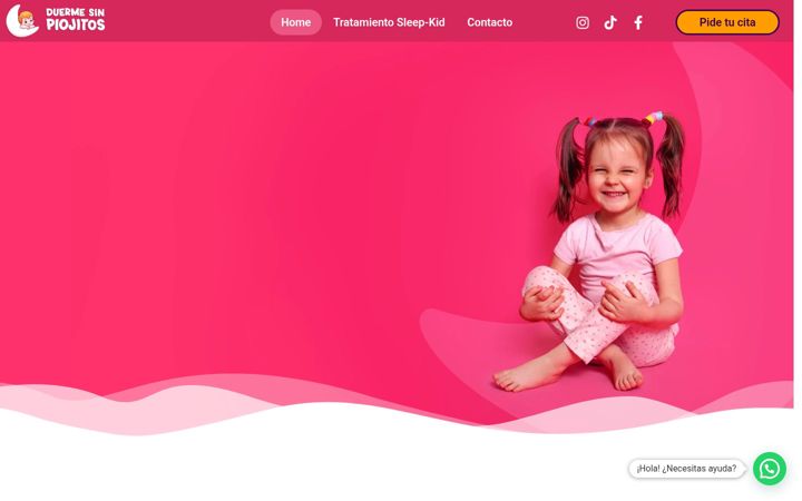 Screenshot of duermesinpiojitos.com