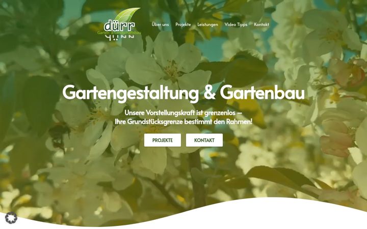 Captură de ecran a duerr-landschaftsbau.de