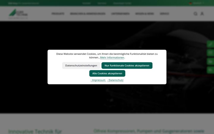 Ekraanipilt saidist duerr-technik.eu