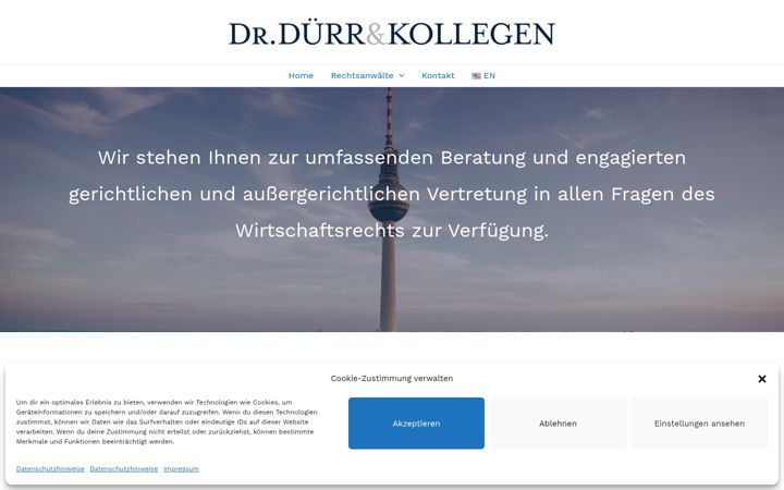 Screenshot of duerrlegal.de