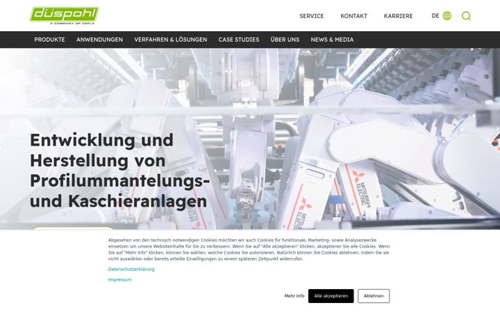 Screenshot of duespohl.de