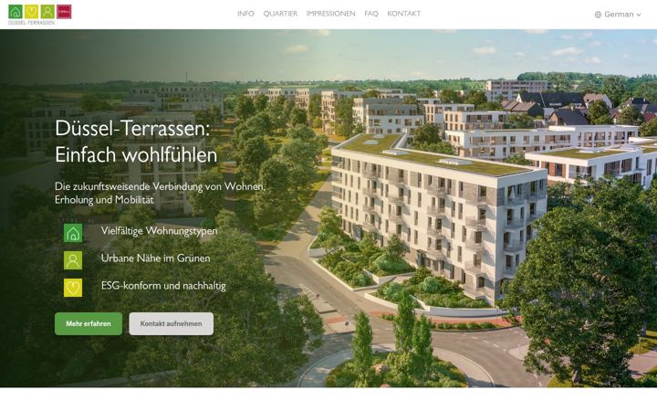 Screenshot of duessel-terrassen.de