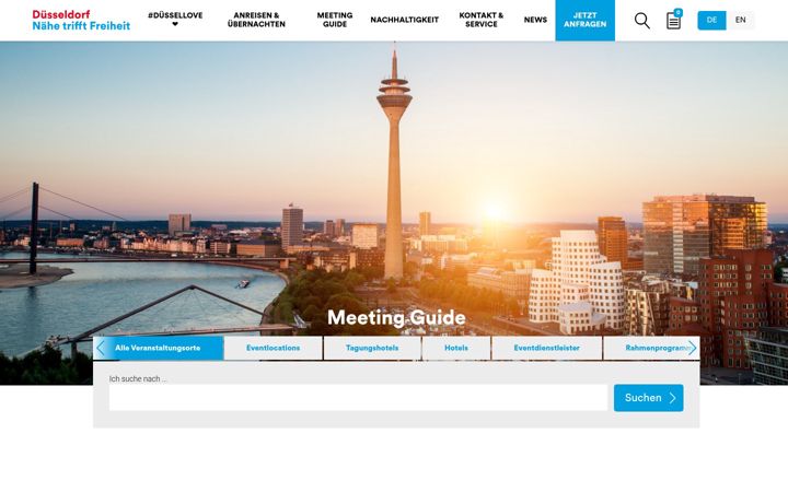 Screenshot of duesseldorf-convention.de