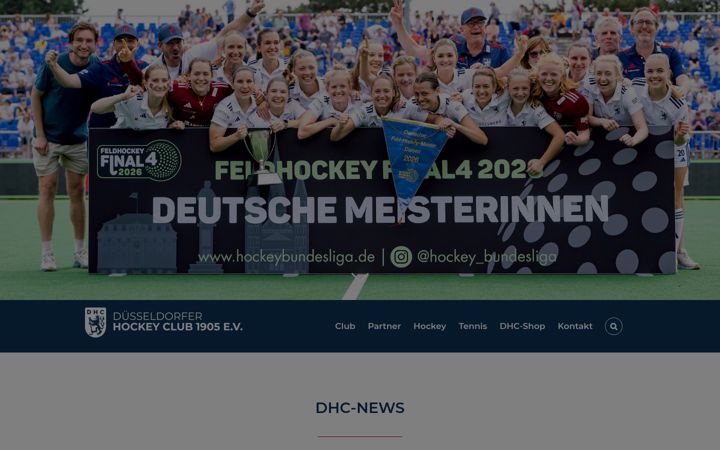 Screenshot of duesseldorferhc.de