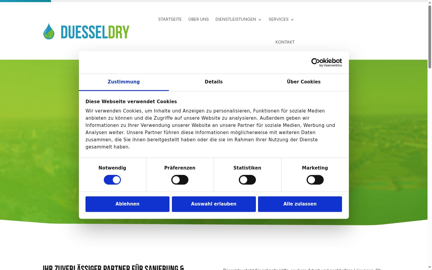 Screenshot tal-banner tal-kunsens muri qabel kwalunkwe interazzjoni