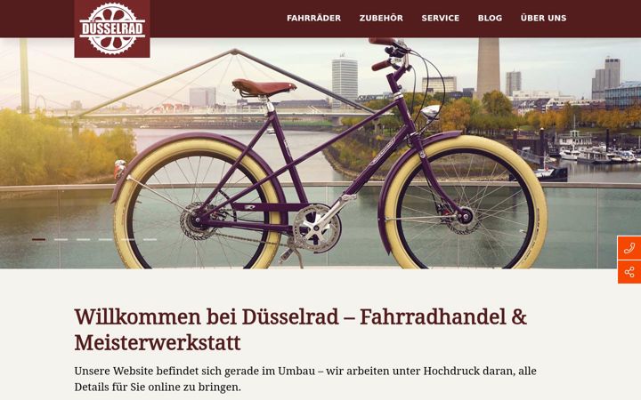Screenshot of duesselrad.de