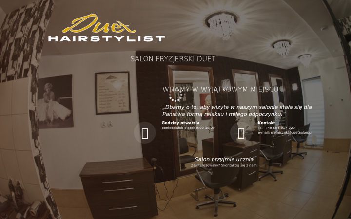 Posnetek zaslona duetsalon.pl