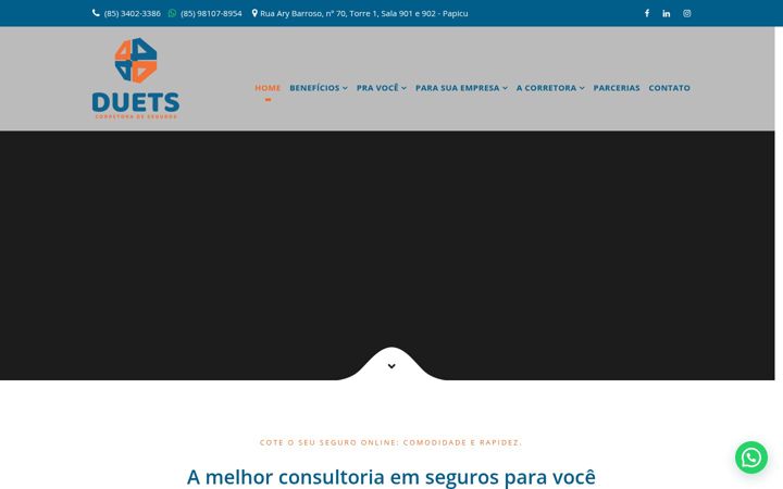 Snimka zaslona za duetscorretora.com.br