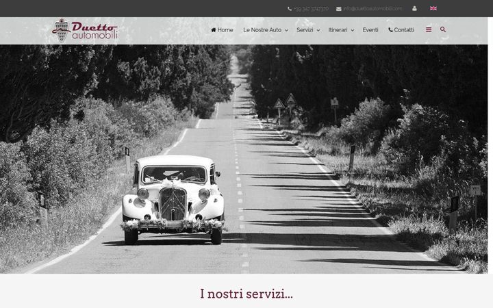 Screenshot of duettoautomobili.com