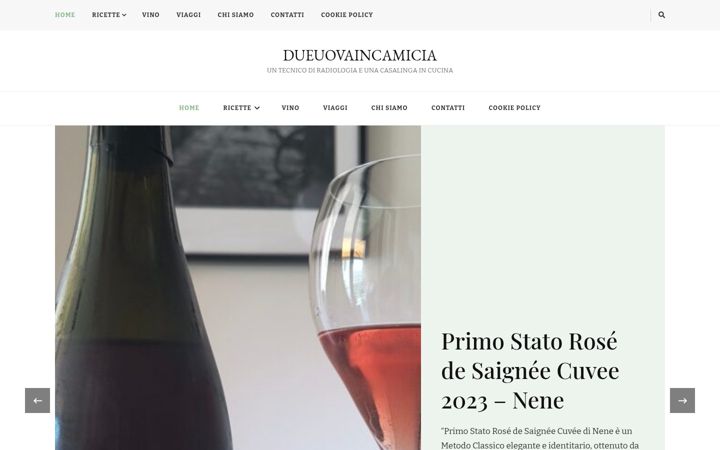 Snimka zaslona za dueuovaincamicia.it