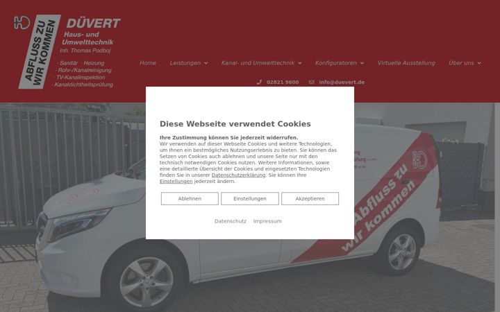Screenshot of dueverthaustechnik.de