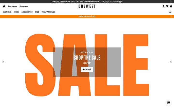 Screenshot of duewest.ca