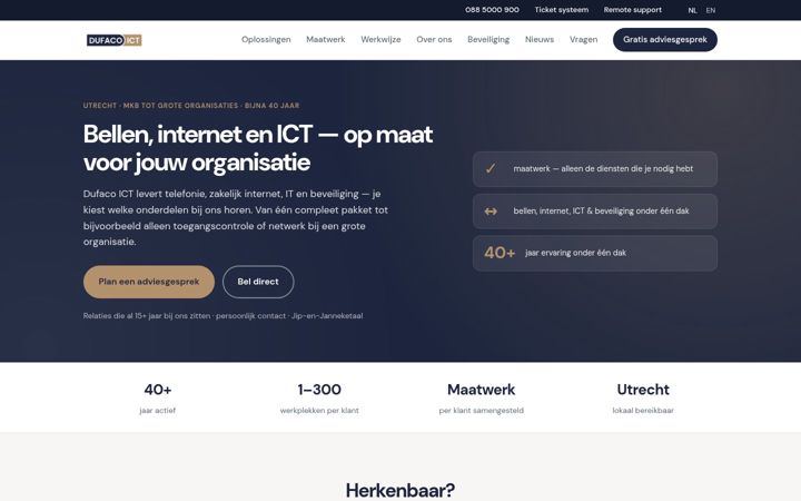 Screenshot of dufaco.nl