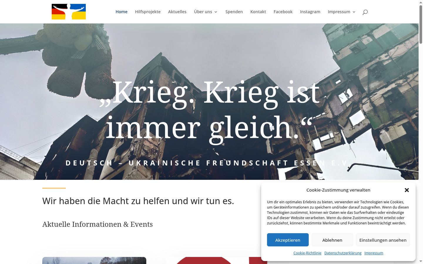 Sutikimo reklamjuostės, rodytos prieš bet kokią sąveiką, ekrano kopija