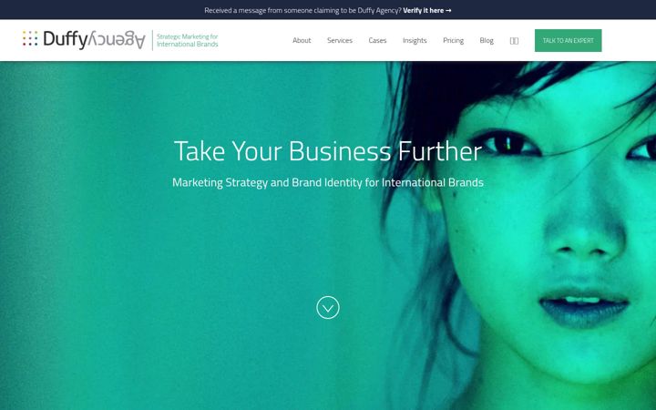 Screenshot of duffy.agency
