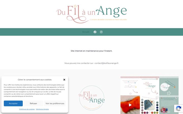 Ekrānuzņēmums no dufilaunange.fr
