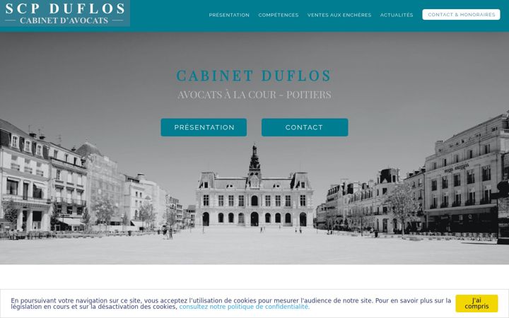 Screenshot of duflos-avocats-poitiers.fr