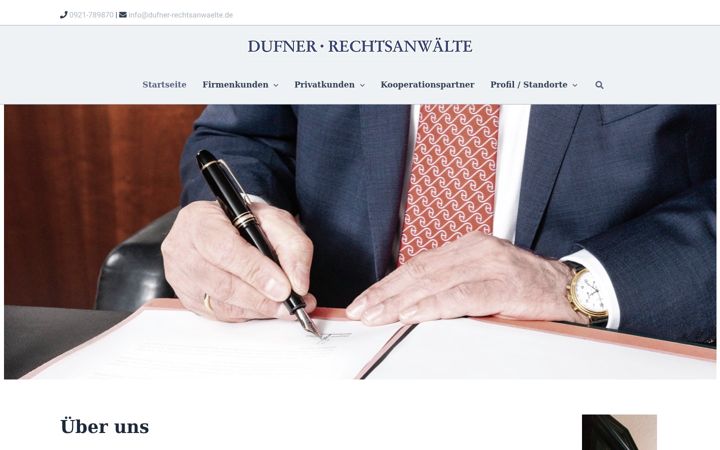 Screenshot of dufner-rechtsanwaelte.de