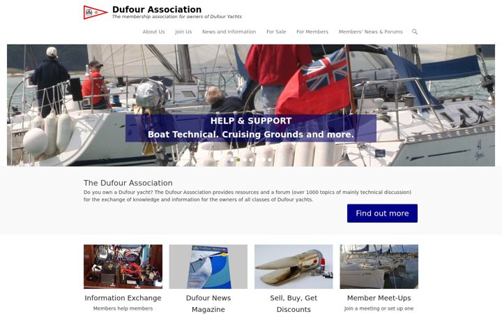 Screenshot van dufour.org.uk