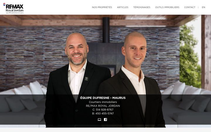 Screenshot of dufresne-maurus.com
