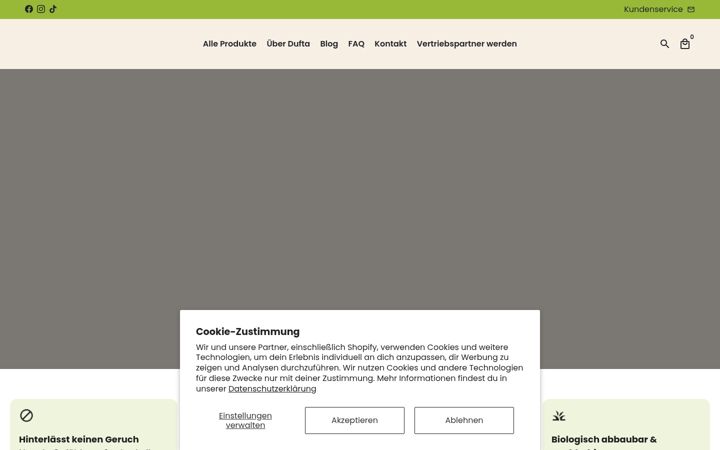Screenshot ta' dufta.de