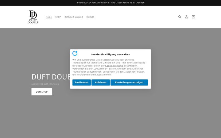 Screenshot ta' duftdouble.de